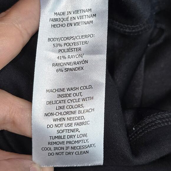 Sage Collective Cargo Joggers Womens Small Black Minimalist Athleisure Comfort - Picture 5 of 6